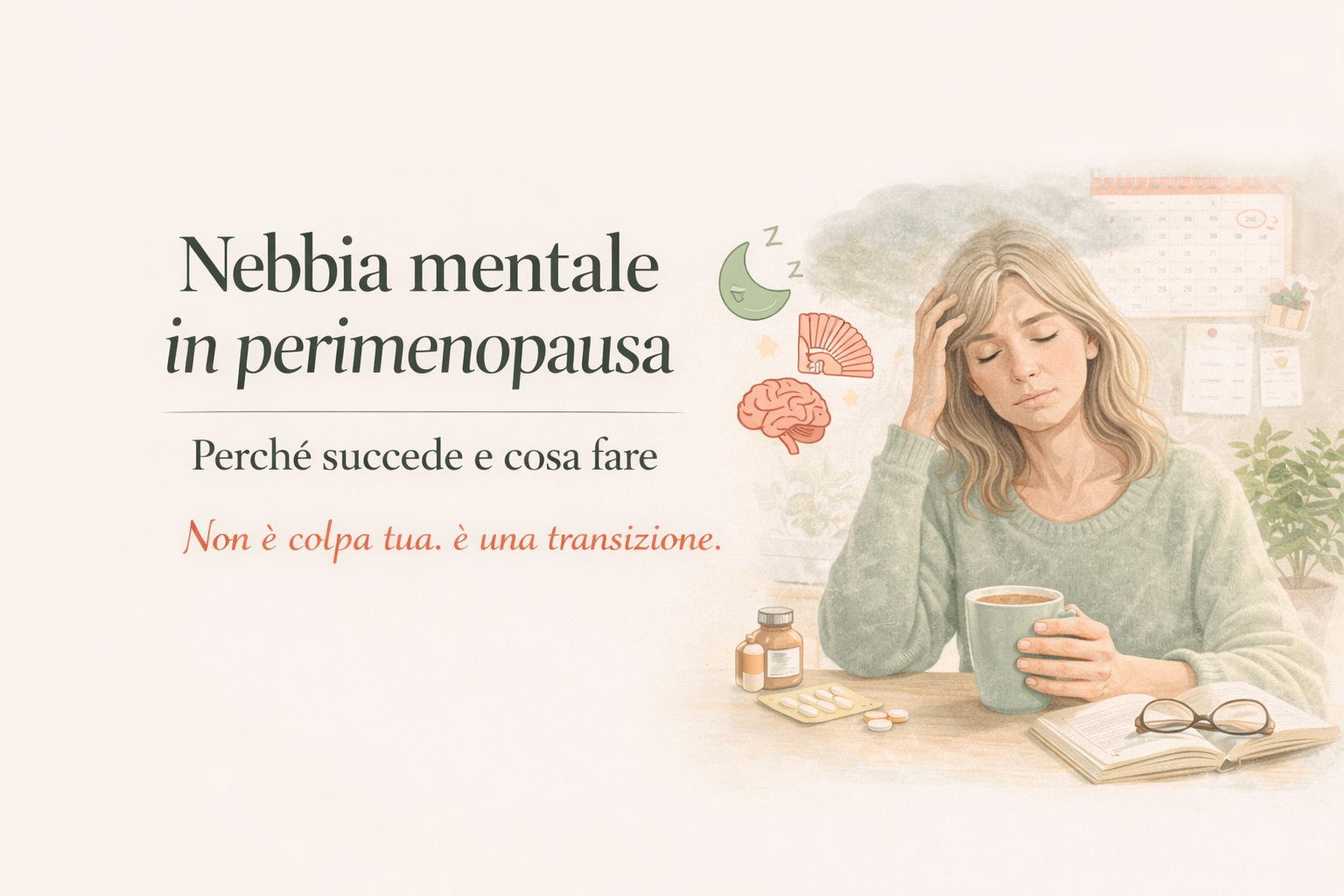 Nebbia mentale e perimenopausa: ritrovare lucidità