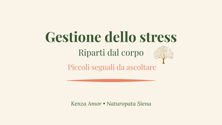 Gestione dello stress