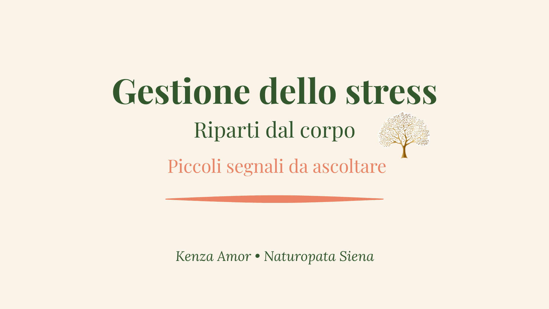 Gestione dello stress